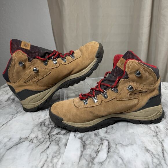 Columbia Newton Ridge Plus Waterproof Amped Hiking Boot Womans 8.5 Tan Lace Up - Picture 3 of 8